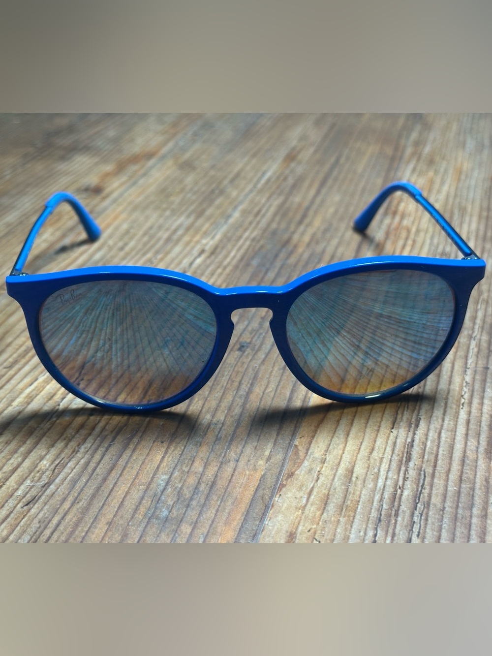 Ray-Ban Blue and Black Temple Sunglasses